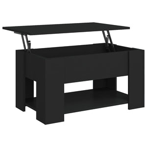 Tavolino da Salotto Nero 79x49x41 cm in Legno Multistrato cod mxl 15076