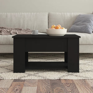 Tavolino da Salotto Nero 79x49x41 cm in Legno Multistrato cod mxl 15076