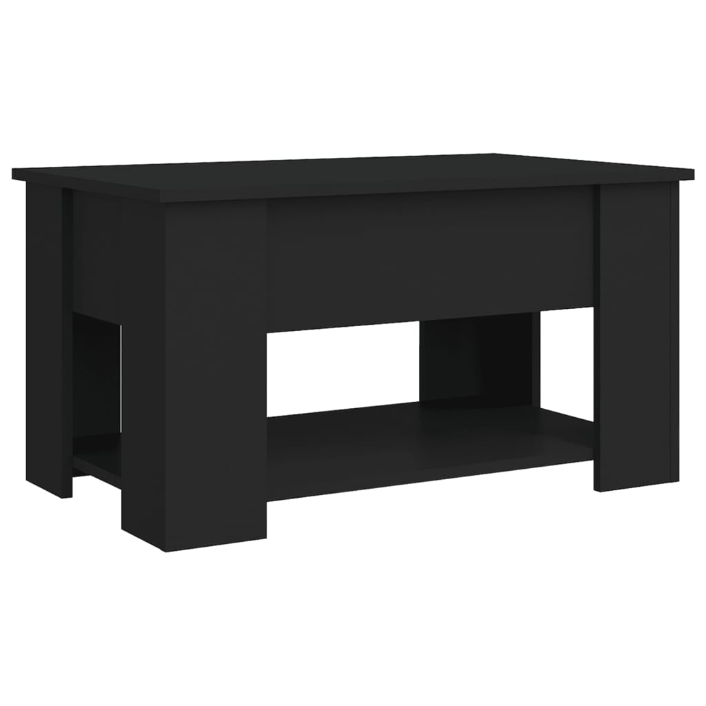 Tavolino da Salotto Nero 79x49x41 cm in Legno Multistrato cod mxl 15076