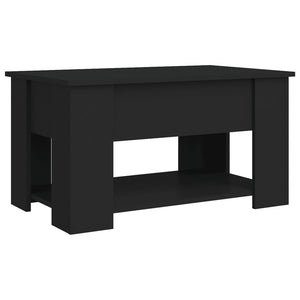 Tavolino da Salotto Nero 79x49x41 cm in Legno Multistrato cod mxl 15076