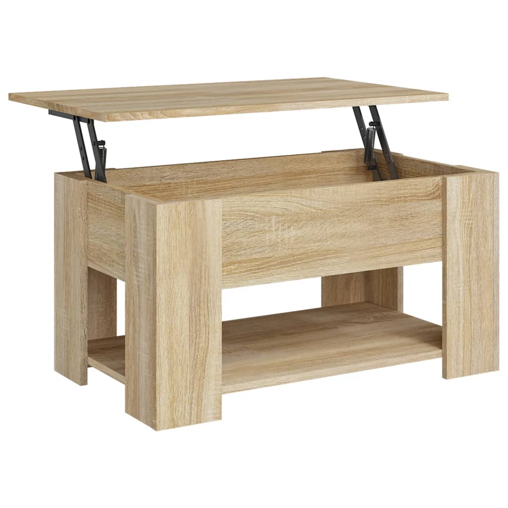 Tavolino da Salotto Rovere Sonoma 79x49x41 cm Legno Multistrato 809713