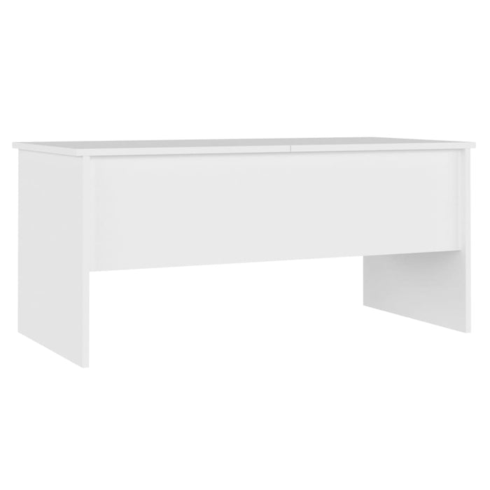 Tavolino da Salotto Bianco 102x50,5x46,5cm in Legno Multistrato cod mxl 15491