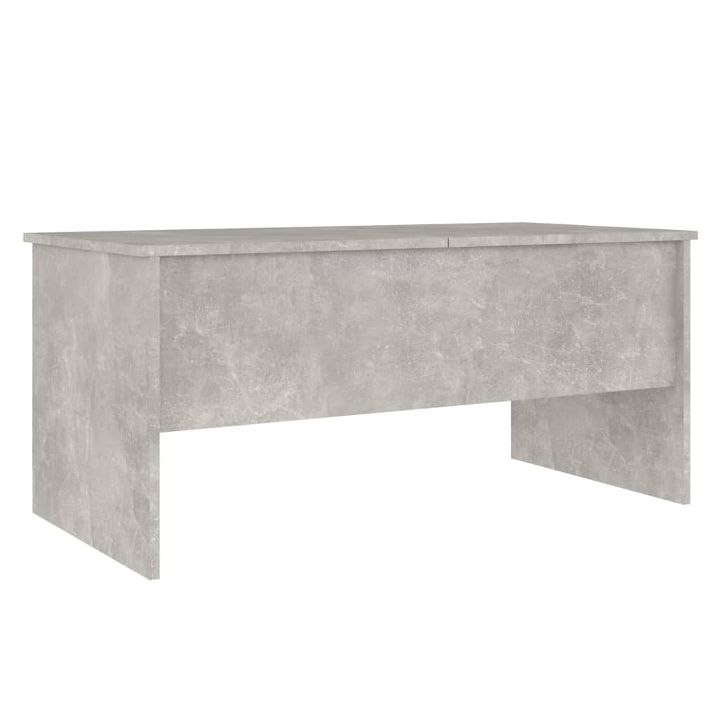 Tavolino Grigio Cemento 102x50,5x46,5 cm in Legno Multistrato cod mxl 23493