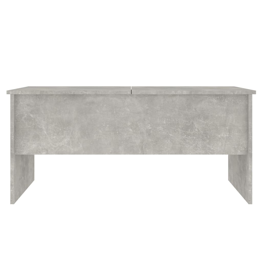 Tavolino Grigio Cemento 102x50,5x46,5 cm in Legno Multistrato cod mxl 23493