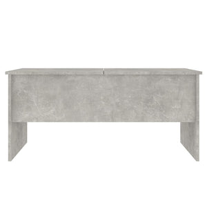 Tavolino Grigio Cemento 102x50,5x46,5 cm in Legno Multistrato cod mxl 23493