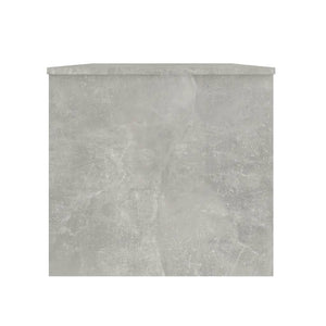 Tavolino Grigio Cemento 102x50,5x46,5 cm in Legno Multistrato 809723