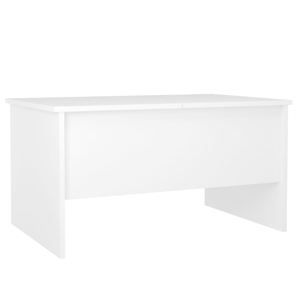 Tavolino da Salotto Bianco 80x50x42,5 cm in Legno Multistrato 809728