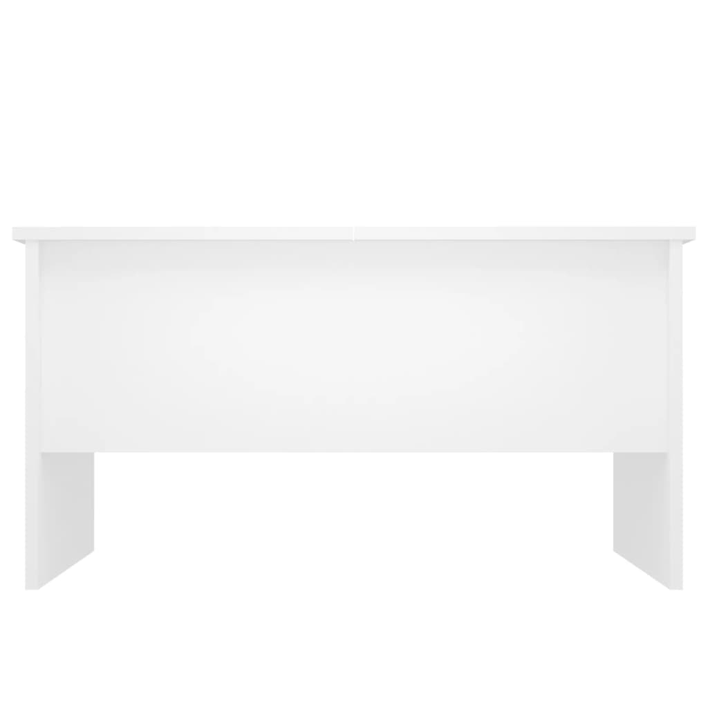 Tavolino da Salotto Bianco 80x50x42,5 cm in Legno Multistrato 809728