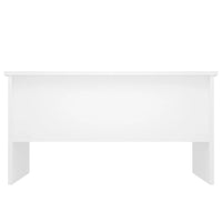 Tavolino da Salotto Bianco 80x50x42,5 cm in Legno Multistrato 809728