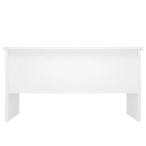 Tavolino da Salotto Bianco 80x50x42,5 cm in Legno Multistrato 809728