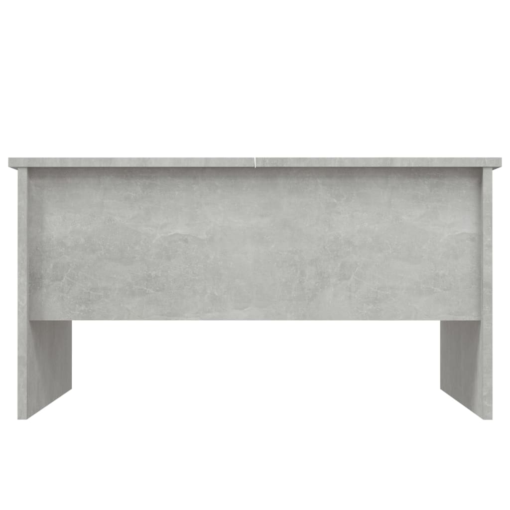 Tavolino Salotto Grigio Cemento 80x50x42,5 cm Legno Multistrato cod mxl 18108