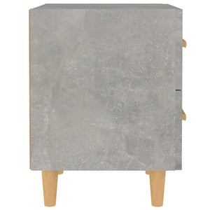 Comodini 2 pz Grigio Cemento 40x35x47,5 cm cod mxl 30146