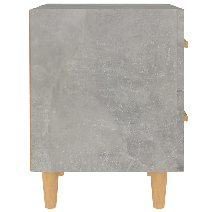 Comodini 2 pz Grigio Cemento 40x35x47,5 cm cod mxl 30146