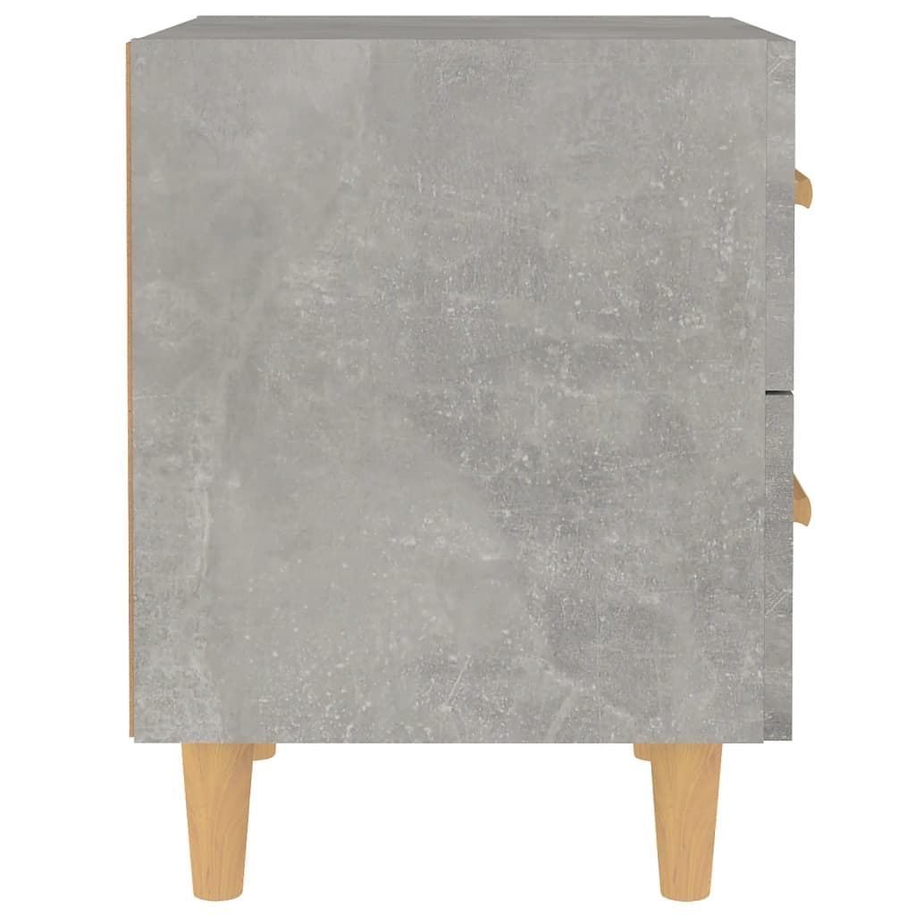 Comodini 2 pz Grigio Cemento 40x35x47,5 cm 811979