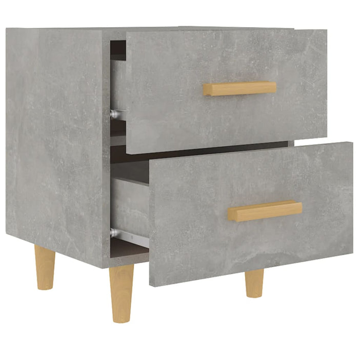 Comodini 2 pz Grigio Cemento 40x35x47,5 cm 811979