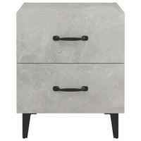 Comodino Grigio Cemento 40x35x47,5 cm 811996