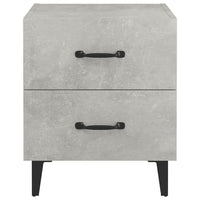 Comodini 2 pz Grigio Cemento 40x35x47,5 cm 811997