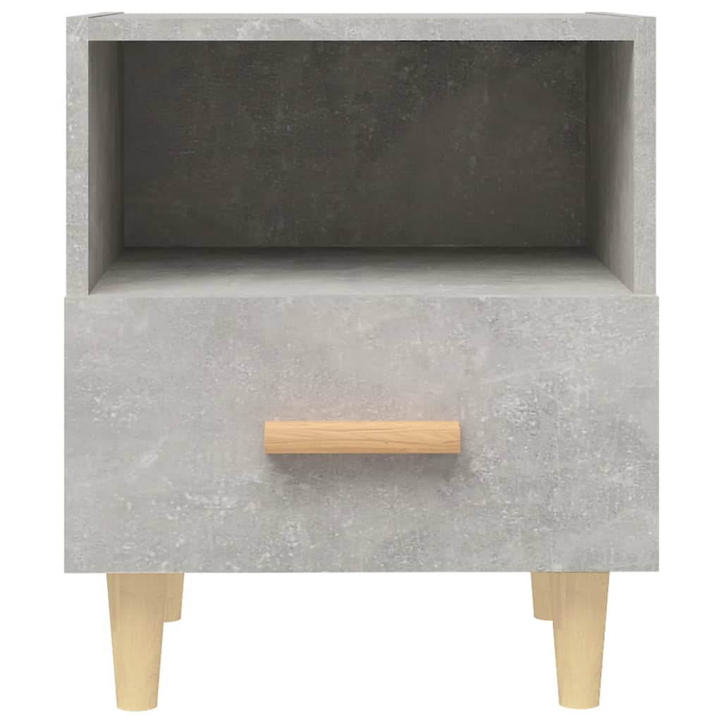 Comodini 2 pz Grigio Cemento 40x35x47 cm cod mxl 30095