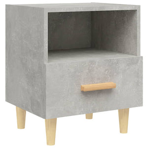 Comodini 2 pz Grigio Cemento 40x35x47 cm cod mxl 30095