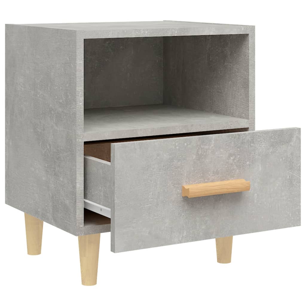 Comodini 2 pz Grigio Cemento 40x35x47 cm cod mxl 30095