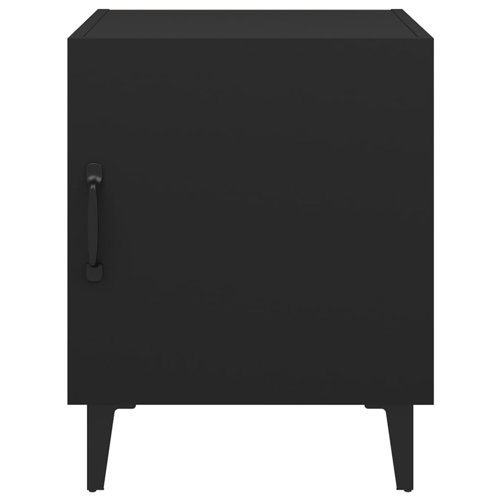 Comodino Nero in Legno Multistrato 812062