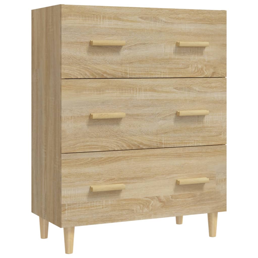 Credenza Rovere Sonoma 70x34x90 cm in Legno Multistrato cod mxl 10420