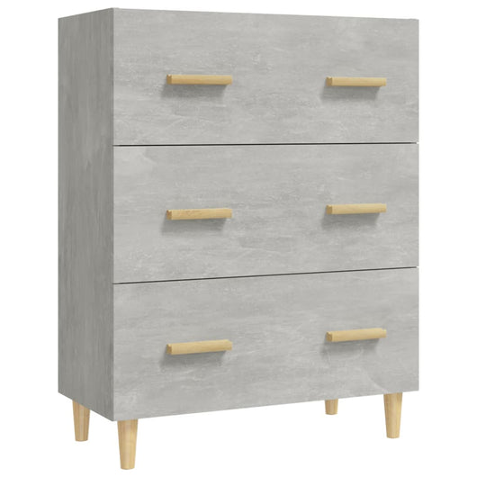 Credenza Grigio Cemento 70x34x90 cm in Legno Multistrato cod mxl 20188