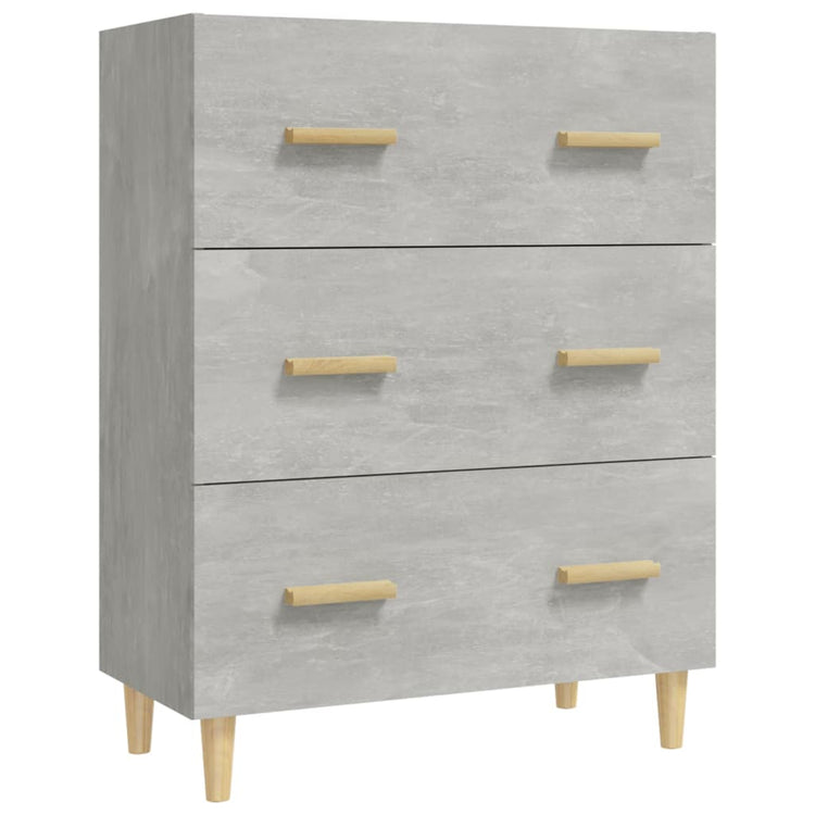 Credenza Grigio Cemento 70x34x90 cm in Legno Multistrato cod mxl 20188