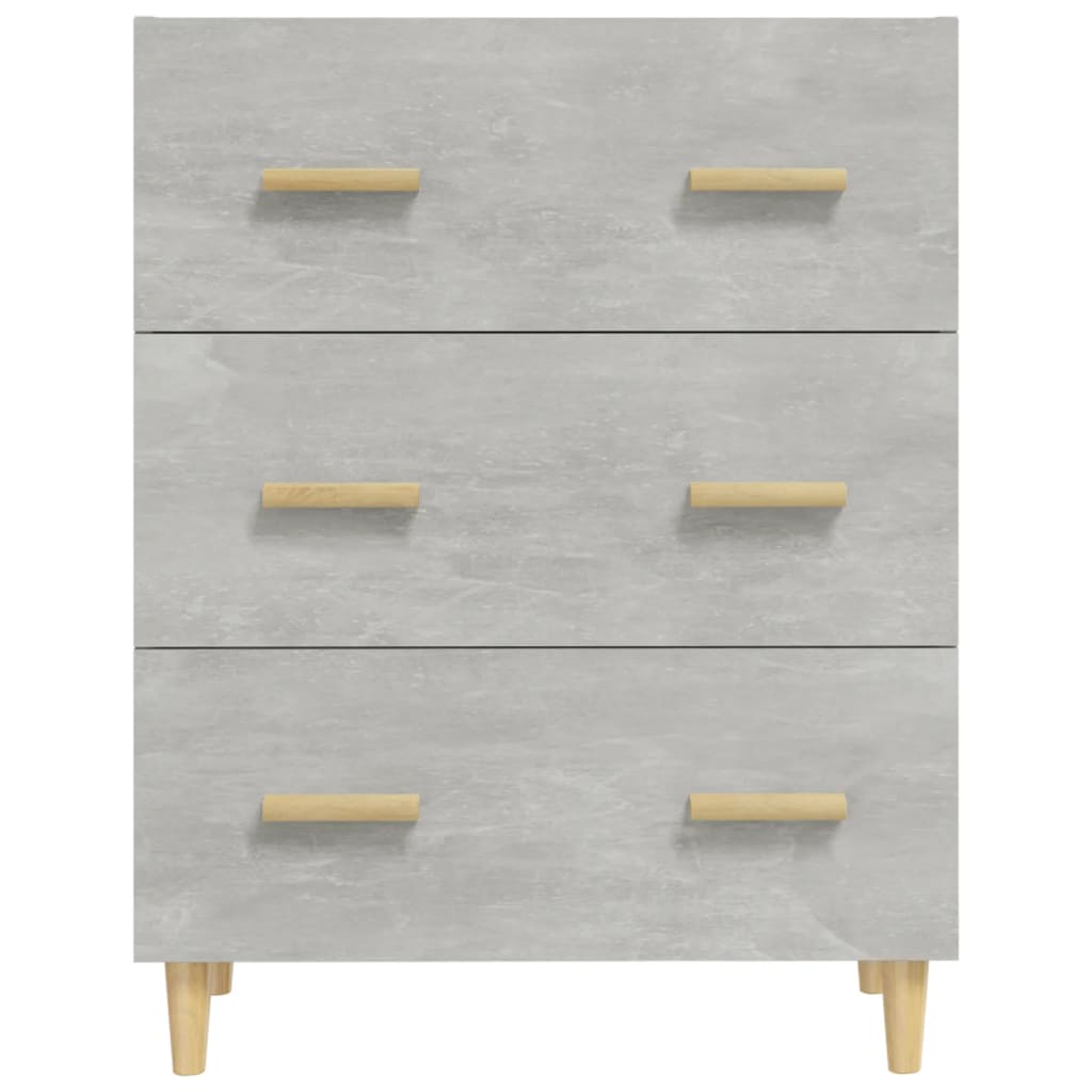 Credenza Grigio Cemento 70x34x90 cm in Legno Multistrato cod mxl 20188