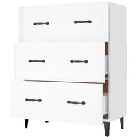 Credenza 69,5x34x90 cm in Legno Multistrato Bianco Lucido cod mxl 65708