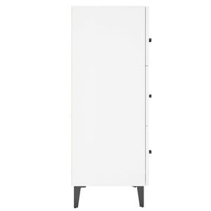 Credenza 69,5x34x90 cm in Legno Multistrato Bianco Lucido cod mxl 65708