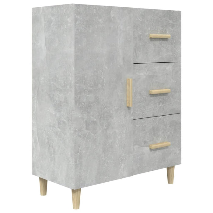 Credenza Grigio Cemento 69,5x34x90 cm in Legno Multistrato cod mxl 16882