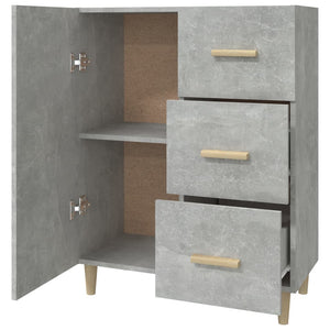 Credenza Grigio Cemento 69,5x34x90 cm in Legno Multistrato cod mxl 16882