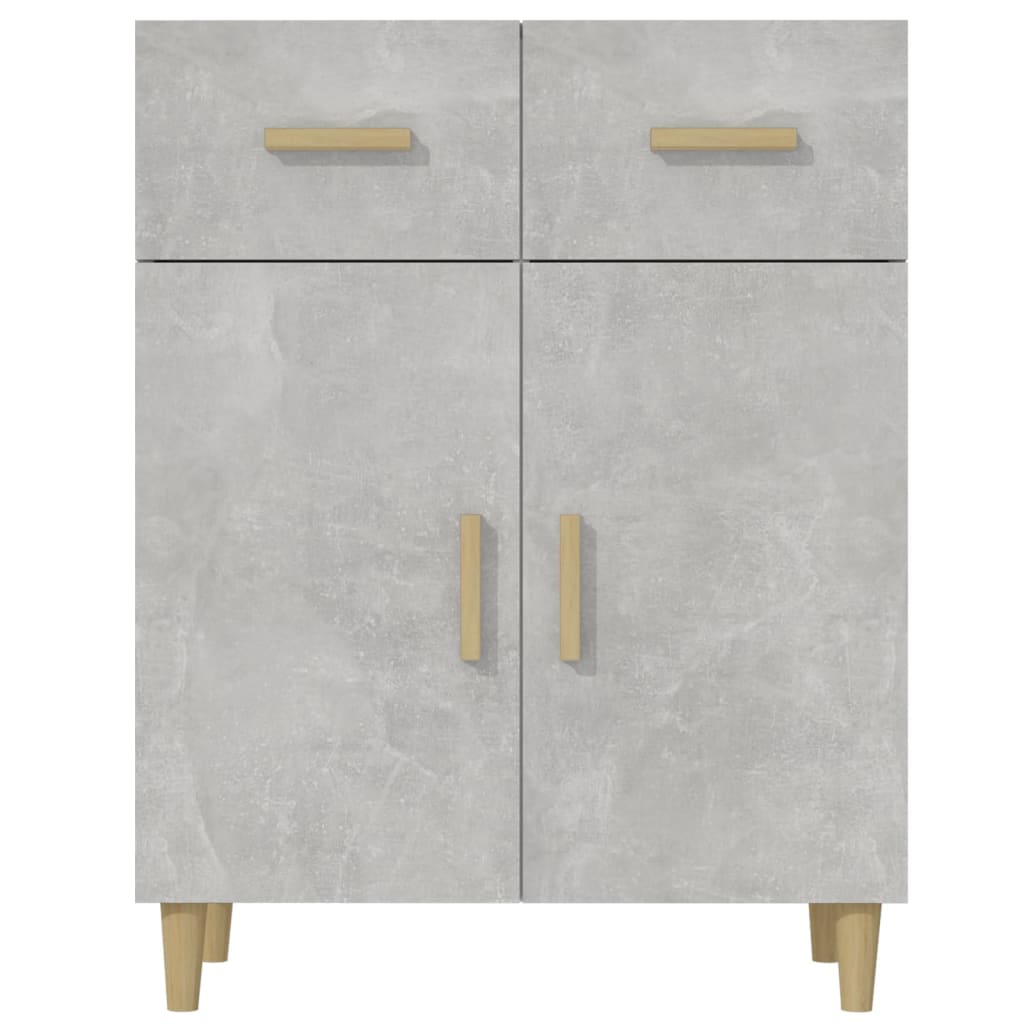 Credenza Grigio Cemento 69,5x34x89 cm in Legno Multistrato cod mxl 18135