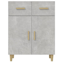 Credenza Grigio Cemento 69,5x34x89 cm in Legno Multistrato cod mxl 18135