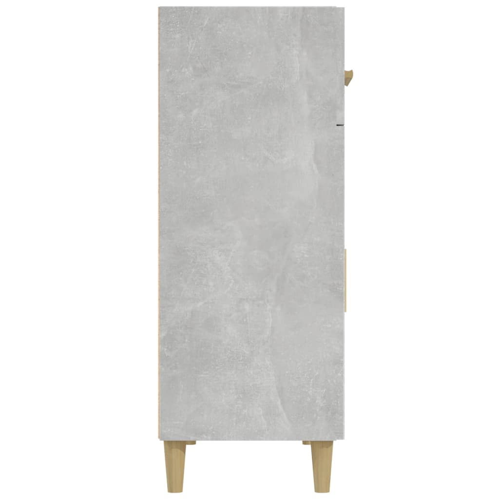 Credenza Grigio Cemento 69,5x34x89 cm in Legno Multistrato cod mxl 18135