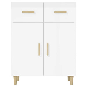 Credenza 69,5x34x89 cm in Legno Multistrato Bianco Lucido cod mxl 5884