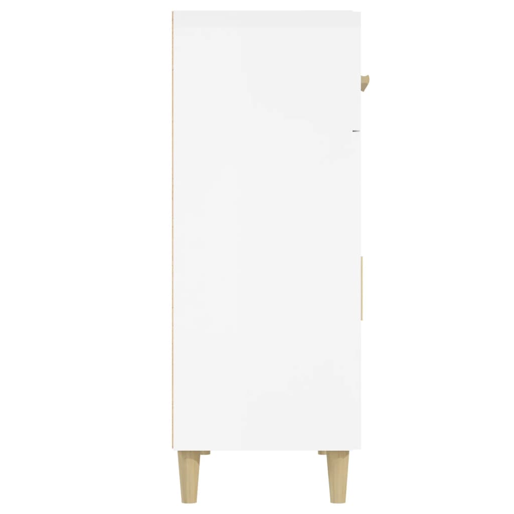 Credenza 69,5x34x89 cm in Legno Multistrato Bianco Lucido cod mxl 5884