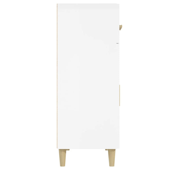 Credenza 69,5x34x89 cm in Legno Multistrato Bianco Lucido cod mxl 5884