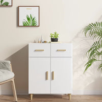 Credenza 69,5x34x89 cm in Legno Multistrato Bianco Lucido cod mxl 5884