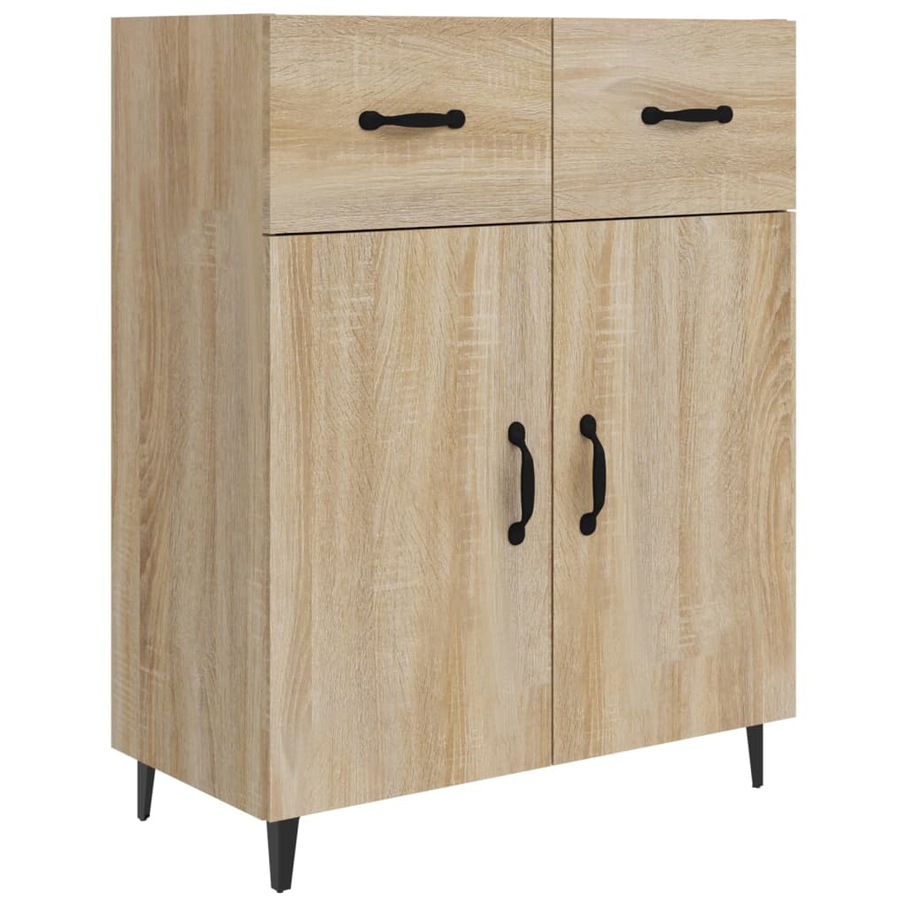 Credenza Rovere Sonoma 69,5x34x90 cm in Legno Multistrato 812198