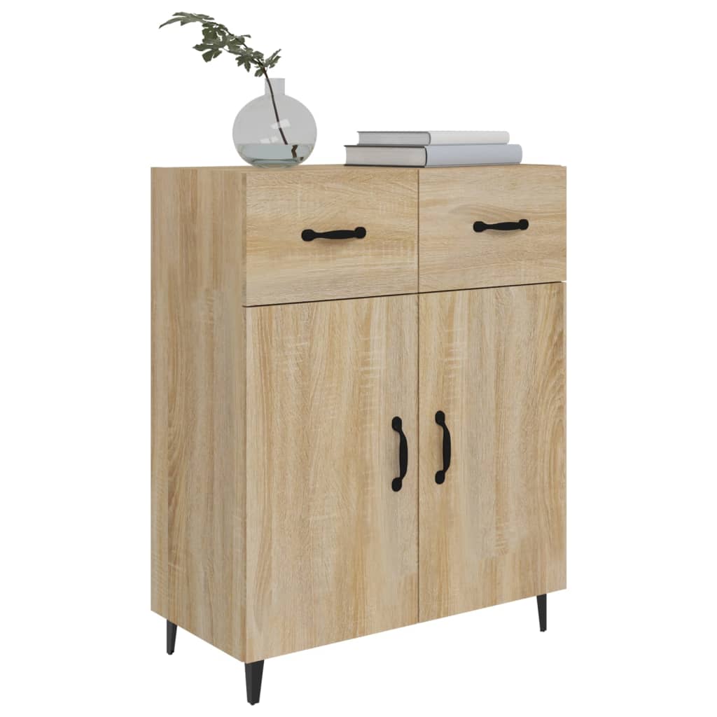 Credenza Rovere Sonoma 69,5x34x90 cm in Legno Multistrato 812198