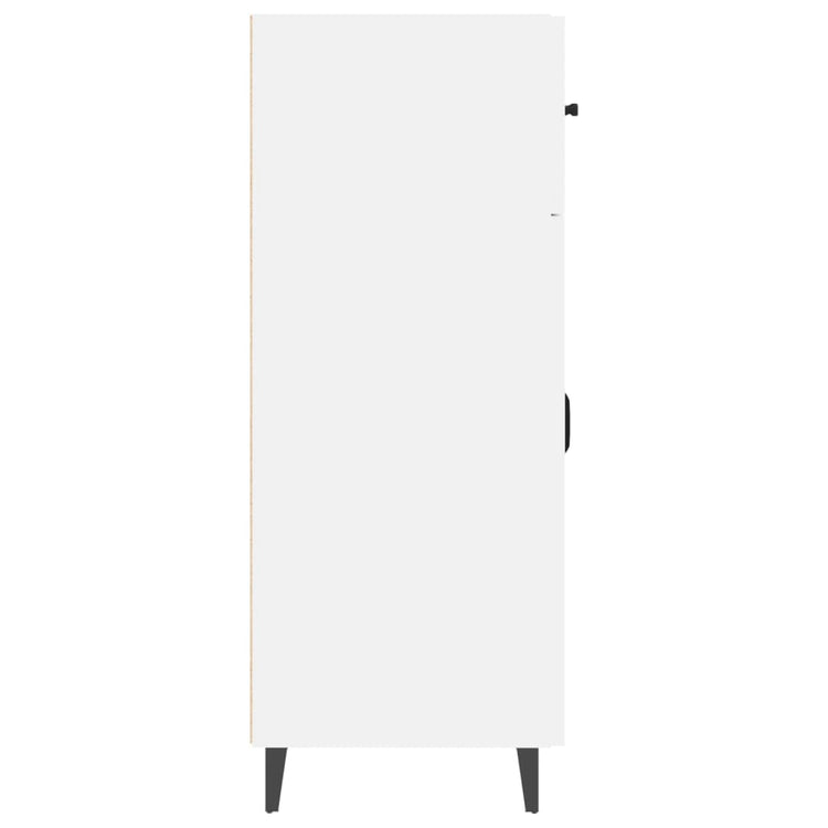 Credenza 69,5x34x90 cm in Legno Multistrato Bianco Lucido cod mxl 14879