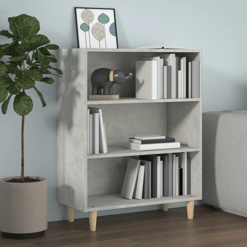 Credenza Grigio Cemento 69,5x32,5x90 cm in Legno Multistrato 812244