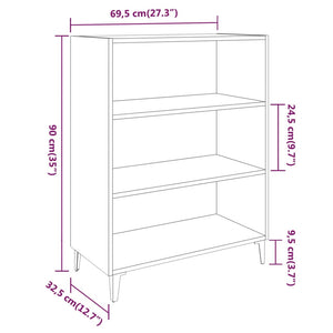 Credenza Rovere Sonoma 69,5x32,5x90 cm in Legno Multistrato 812252