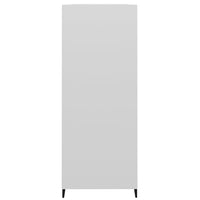 Credenza 69,5x32,5x90 cm Bianco Lucido in Legno Multistrato