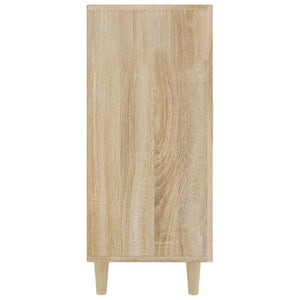 Credenza Rovere Sonoma 90x34x80 cm in Legno Multistrato 812495