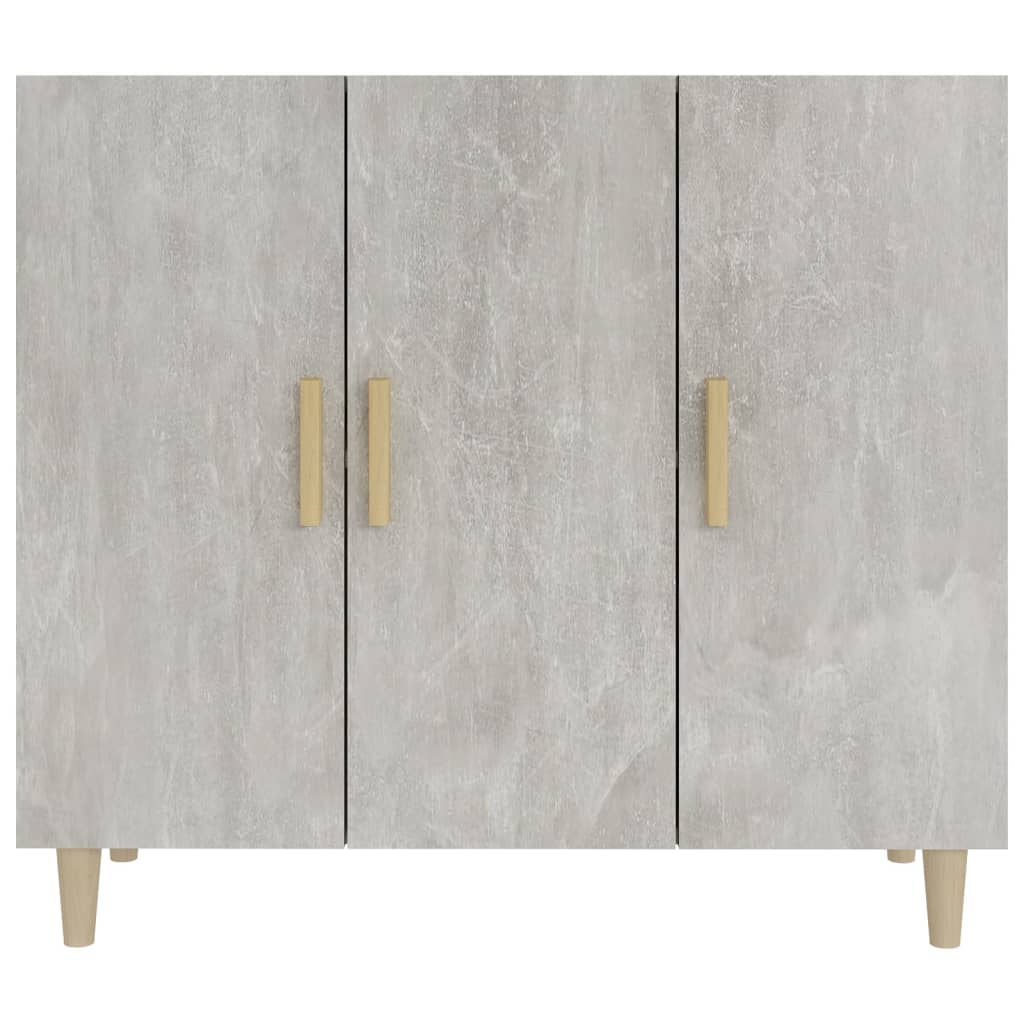 Credenza Grigio Cemento 90x34x80 cm in Legno Multistrato cod mxl 6884