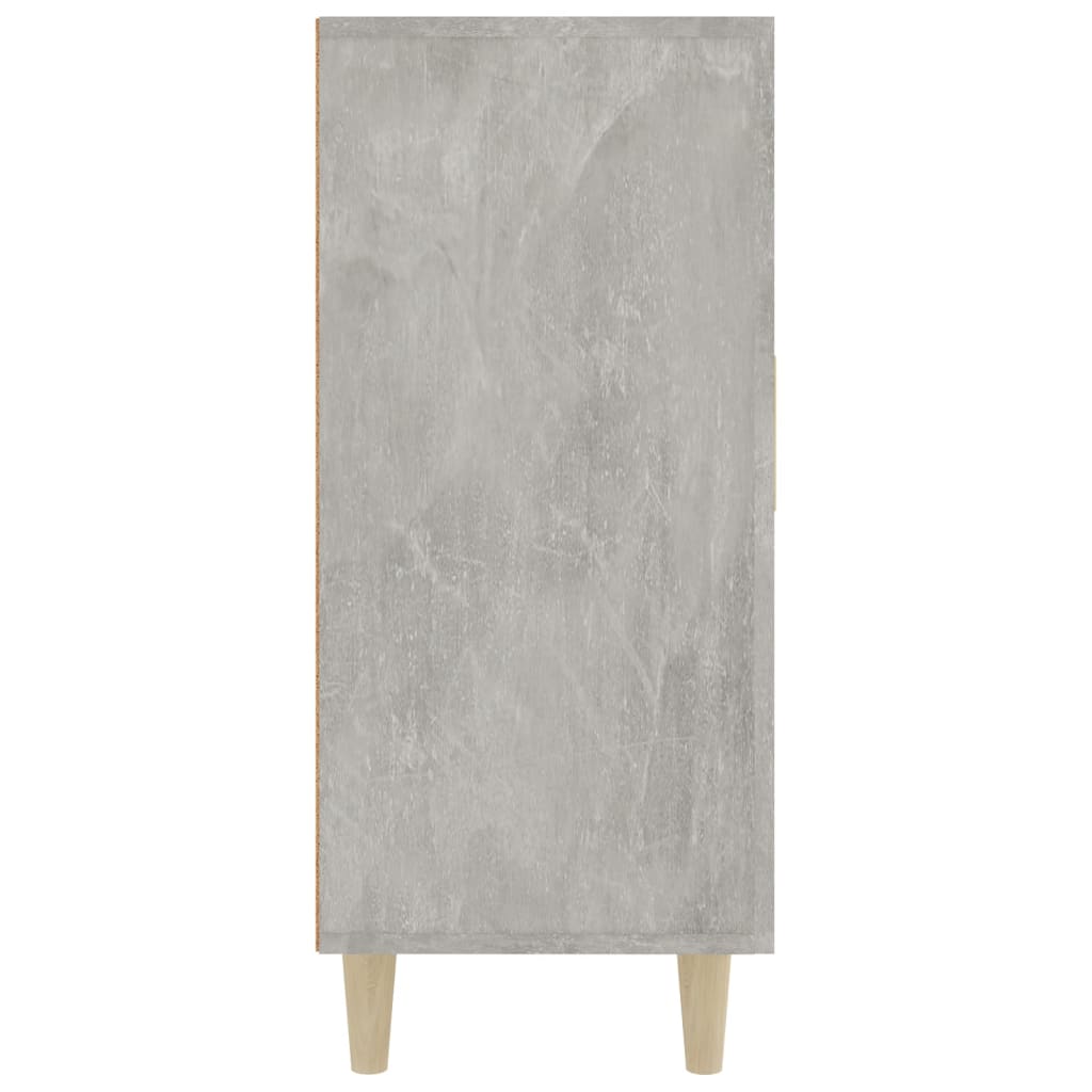 Credenza Grigio Cemento 90x34x80 cm in Legno Multistrato cod mxl 6884