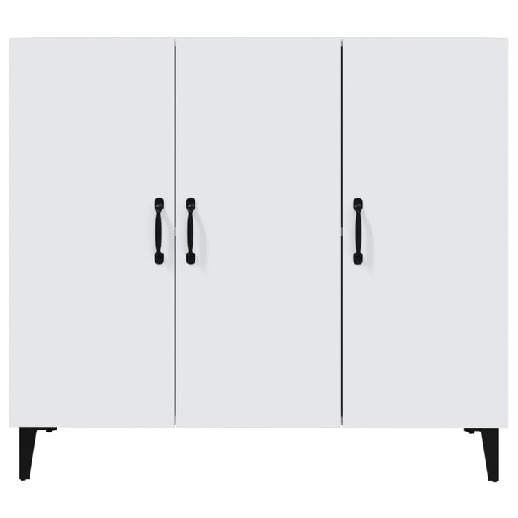 Credenza Bianca 90x34x80 cm in Legno Multistrato cod mxl 13991